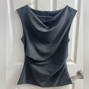 White House Black Market gray top